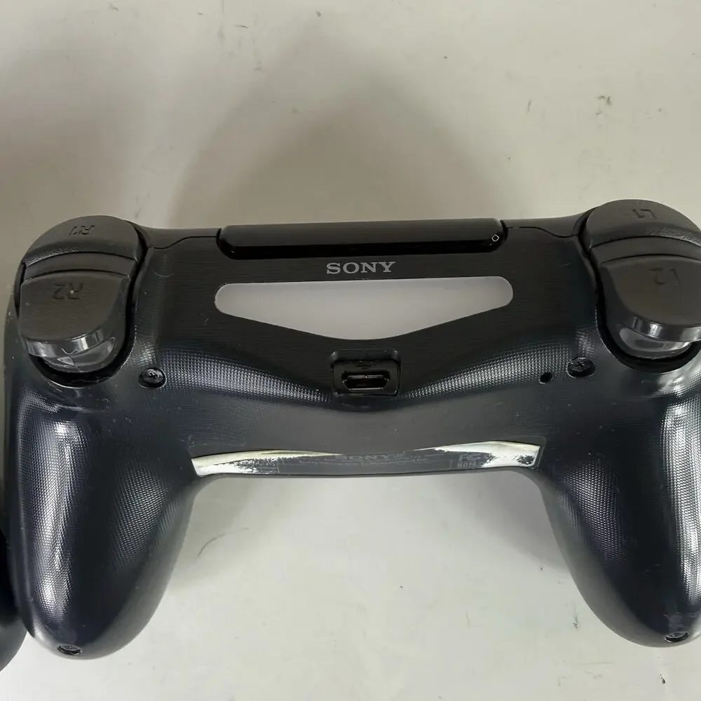 2 Sony DualShock 4 Wireless Controllers Black/Gray Camo Touchpad PS4 Untested